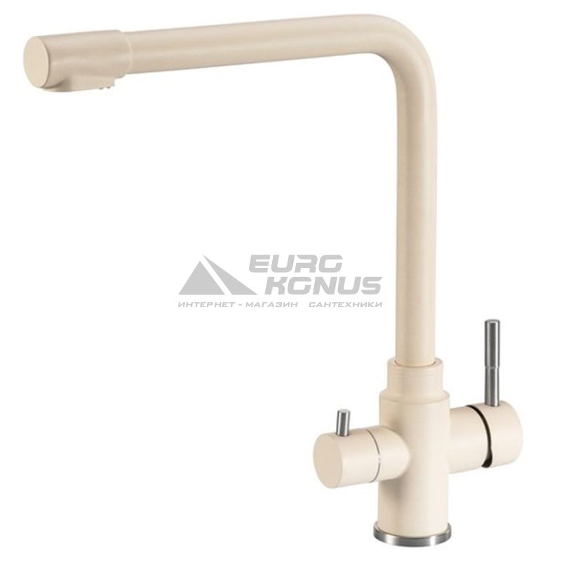 GRANADO Смеситель для кухни на две воды двухрычажный Badalona ivory (gz0404)