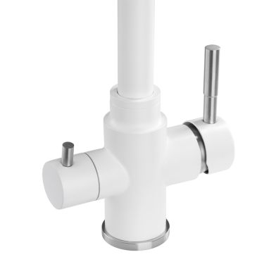 GRANADO Смеситель для кухни на две воды двухрычажный Badalona white (gz0405)