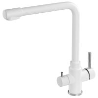 GRANADO Смеситель для кухни на две воды двухрычажный Badalona white (gz0405)