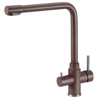 GRANADO Смеситель для кухни на две воды двухрычажный Badalona marron (gz0406)