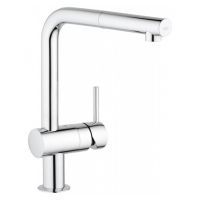 GROHE Смеситель для кухни однорычажный с выносным шлангом Minta (32168000)