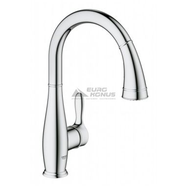 GROHE Смеситель для кухни однорычажный с выносным шлангом Parkfield (30215000)