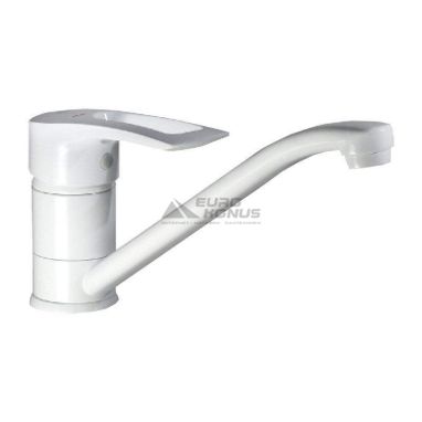 HAIBA Смеситель для кухни однорычажный Hansberg 004-25 White (HB0182)