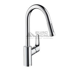 HANSGROHE Смеситель для кухни однорычажный с выносным шлангом Focus (31815000)