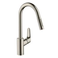 HANSGROHE Смеситель для кухни однорычажный с выносным шлангом Focus (31815800)