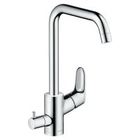 HANSGROHE Смеситель для кухни однорычажный с дополнительным краном Focus (31823000)