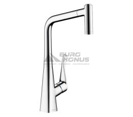 HANSGROHE Смеситель для кухни однорычажный с выносным шлангом Metris (14820000)