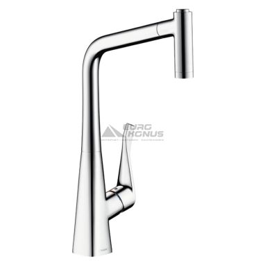 HANSGROHE Смеситель для кухни однорычажный с выносным шлангом Metris (14820000)