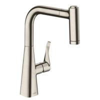 HANSGROHE Смеситель для кухни однорычажный с выносным шлангом Metris (14834800)