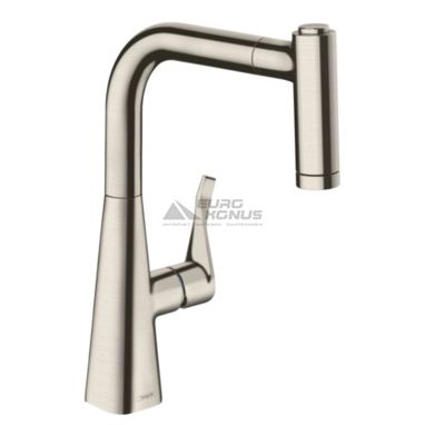 HANSGROHE Смеситель для кухни однорычажный с выносным шлангом Metris (14834800)