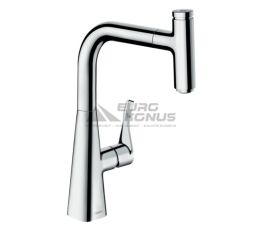 HANSGROHE Смеситель для кухни однорычажный с выносным шлангом Metris Select (14857000)