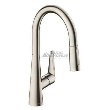 HANSGROHE Смеситель для кухни однорычажный с выносным шлангом Talis S (72813800)