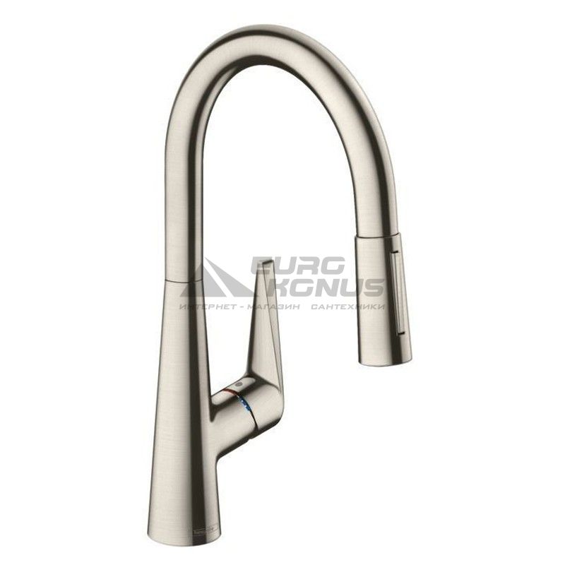 HANSGROHE Смеситель для кухни однорычажный с выносным шлангом Talis S (72813800)