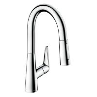 HANSGROHE Смеситель для кухни однорычажный с выносным шлангом Talis S (72815000)