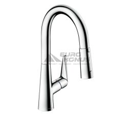 HANSGROHE Смеситель для кухни однорычажный с выносным шлангом Talis S (72815000)