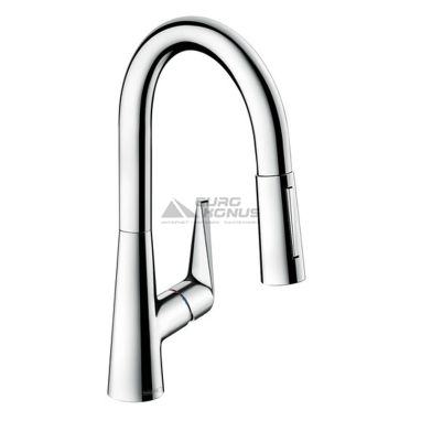HANSGROHE Смеситель для кухни однорычажный с выносным шлангом Talis S (72815000)