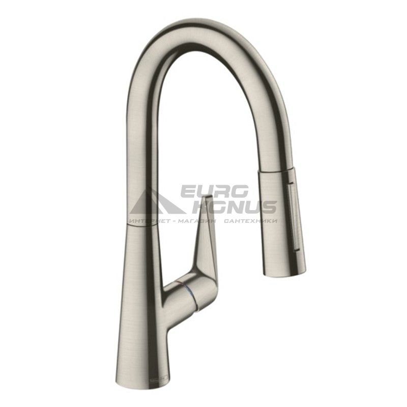 HANSGROHE Смеситель для кухни однорычажный с выносным шлангом Talis S (72815800)