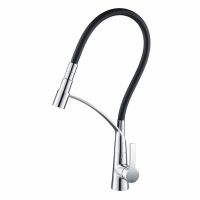 KRAUS Смеситель для кухни однорычажный с гибким изливом CarboFlex KPF-2830 CH хром