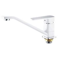 MIXXUS Смеситель для кухни однорычажный Missouri 555 White гайка (MI0594)