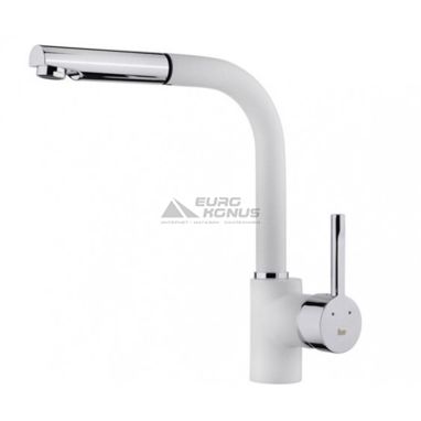TEKA Смеситель для кухни однорычажный с выносным шлангом ARK 938 W (White) (23938120W)