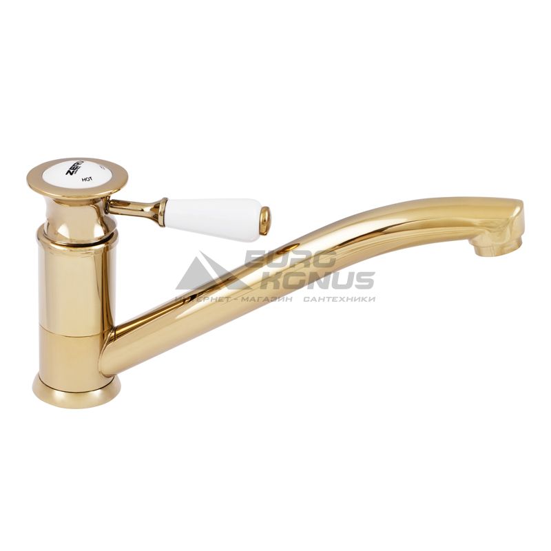 ZERIX Смеситель для кухни однорычажный Z4917-4 Gold (ZX0544)