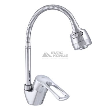 ZERIX Смеситель для кухни однорычажный с гибким изливом YUB 181 (ZX2949)