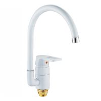 ZERIX Смеситель для кухни однорычажный Z7030-7 White (ZX0229)