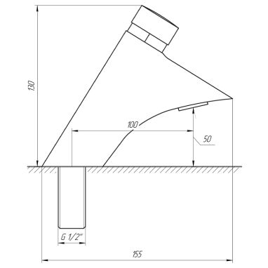 GLOBUS LUX Кран для раковины (моно) порционный GDB-303