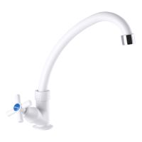 ZERIX Кран для раковины (моно) Mono 011 White (ZX2855)