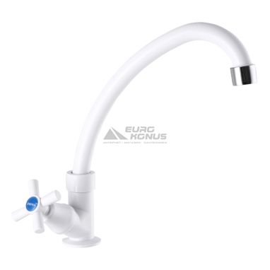 ZERIX Кран для раковины (моно) Mono 011 White (ZX2855)