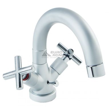 ARMATURA Смеситель для умывальника двухвентильный Symetric Satin 342-315-04