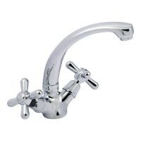 EURO PRODUCT Смеситель для умывальника двухвентильный Dominox 272 керамика (EP0088)