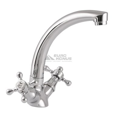 EURO PRODUCT Смеситель для умывальника двухвентильный Mayfair 272 керамика (EP0084)
