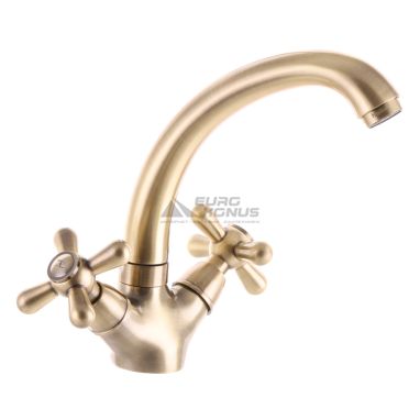HAIBA Смеситель для умывальника двухвентильный Dominox 272 Bronze (HB3935)