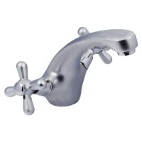 HAIBA Смеситель для умывальника двухвентильный Dominox 161 Satin (HB0072)