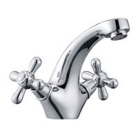 HAIBA Смеситель для умывальника двухвентильный Dominox 161 керамика (HB0073)