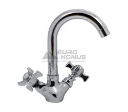 HAIBA Смеситель для умывальника двухвентильный Zeus 274 керамика (HB0435)