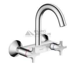 HANSGROHE Смеситель для умывальника двухвентильный Logis Classic (71286000)