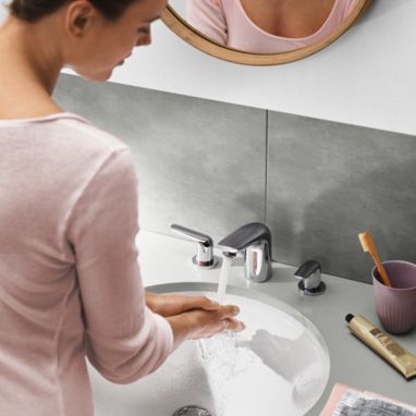HANSGROHE Смеситель для умывальника двухвентильный скрытого монтажа Novus (71140000)