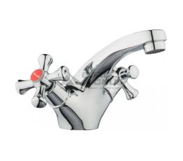 KRONER Смеситель для умывальника двухвентильный KRM Rhein-C010 (CV018074)