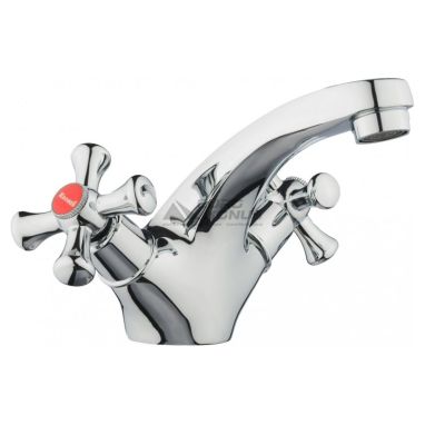 KRONER Смеситель для умывальника двухвентильный KRM Rhein-C010 (CV018074)