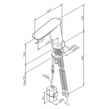 AM.PM Смеситель для умывальника сенсорный Inspire V2.0 F50A02300