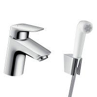 HANSGROHE Смеситель для умывальника однорычажный с гигиеническим душем Logis (71290000)