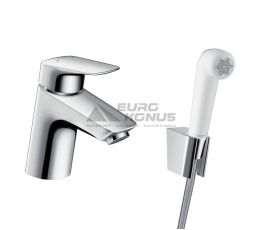 HANSGROHE Смеситель для умывальника однорычажный с гигиеническим душем Logis (71290000)