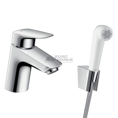 HANSGROHE Смеситель для умывальника однорычажный с гигиеническим душем Logis (71290000)