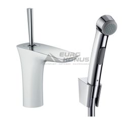 HANSGROHE Смеситель для умывальника однорычажный с гигиеническим душем PuraVida (15275400)