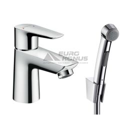 HANSGROHE Смеситель для умывальника однорычажный с гигиеническим душем Talis E (71729000)
