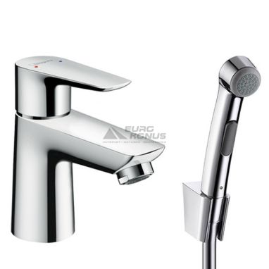 HANSGROHE Смеситель для умывальника однорычажный с гигиеническим душем Talis E (71729000)
