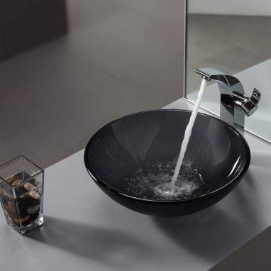 KRAUS Смеситель для умывальника однорычажный Illusio KEF-14700 CH хром