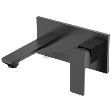 VOLLE Смеситель для умывальника однорычажный скрытого монтажа De la Noche (10-40-1300-black)